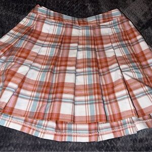 Cat & Jack Plaid Skater Skirt in Pink, White, and Blue